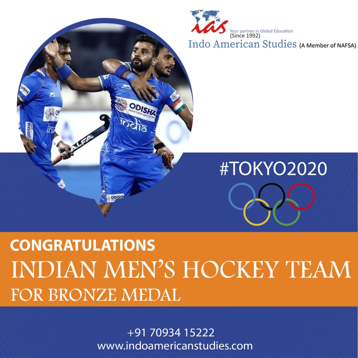 The men's hockey team won India's first Olympic hockey medal in over four decades.
Congratulations to Men's Hockey Team
#indoamericanstudies #studyuk #studyus #overseasstuides #unversities #menshockey #olympic #tokyogames #tokyoolympics #bronze #winners #winning