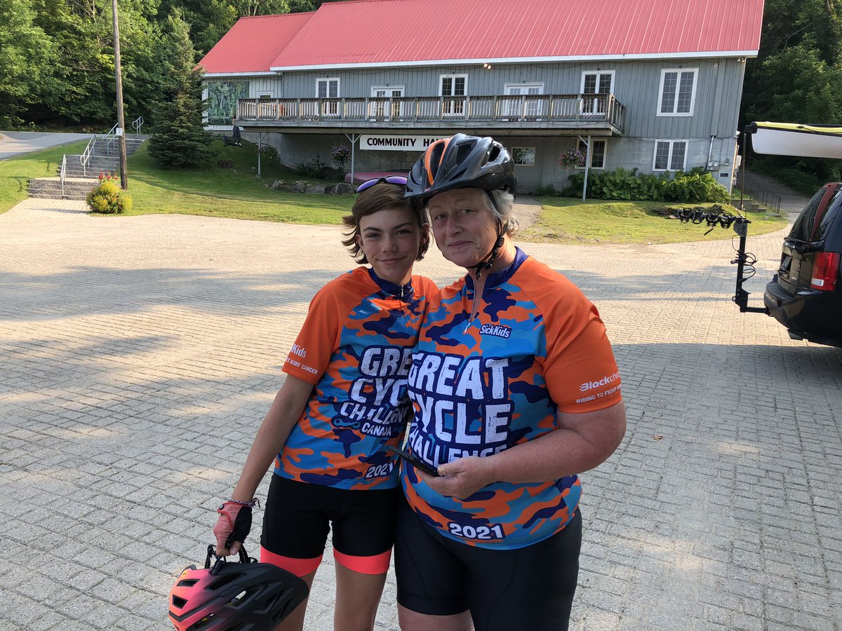 HStrickland_ski's tweet photo. 4 days into @GreatCycleC @TLDSB student Braunwyn has ridden over 55km of 300km and raised over $1600, $800 away from her goal of $2500 to support @sickkids. She’s love your support! https://t.co/PCphU5jK3u @Hville_Doppler @Muskoka411 https://t.co/ehlKJ0cYyN