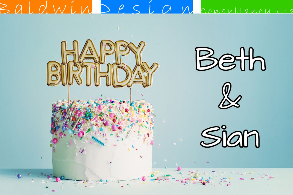This month Baldwin Design Consultancy Ltd have 2 birthdays to celebrate! 🥳 Please join me in wishing Beth Pinfold and Sian Preece a HAPPY BIRTHDAY 🎉

#happybirthdaytoyou #birthdaypost #birthdaywishes #celebration #celebrate #happybirthday #birthday #celebrations