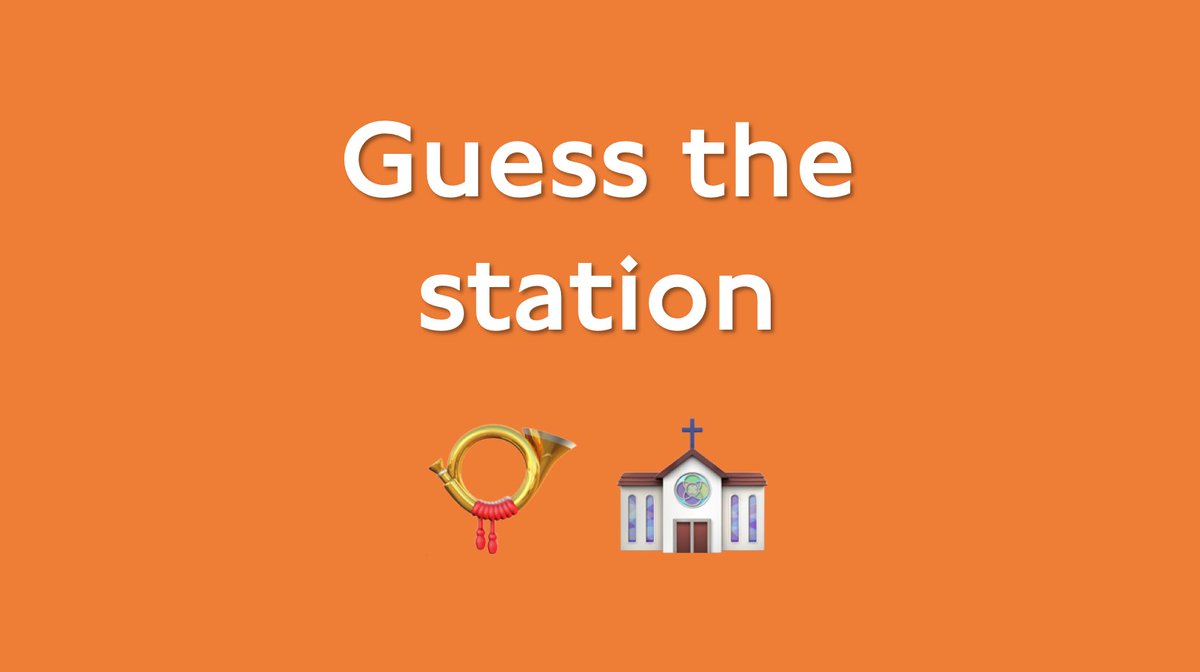 Can you #GuessTheStation? 📯 ⛪️