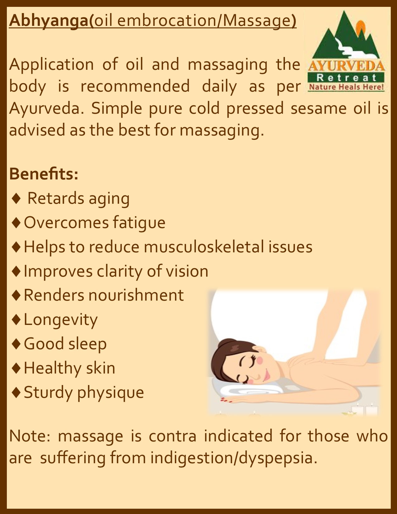 Benefits of Self Massage in Ayurveda - Abhyanga