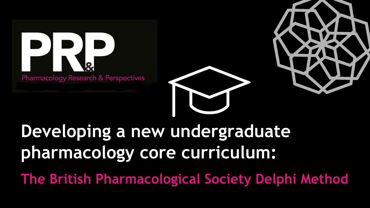 BritPharmSoc's tweet photo. In @PRandP_Journal, we explain how the Society developed a new core curriculum for undergrad pharmacology degrees, using a modification of the #DelphiProcess. Read now: https://t.co/CjaecPmMOX
#OpenAccess #PharmacologyCurriculum
@annazecharia @Prof_IanMcF @Dr_Guilding https://t.co/NI3WcJG903