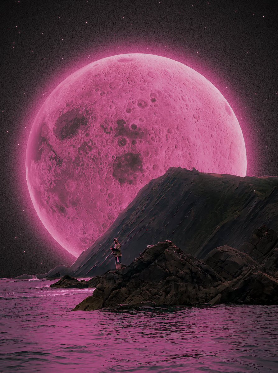 La luna es un modelo 3d echa en blender ya que no me gustaban las imágenes de internet, igual que las estrellas echas en Photoshop, os dejo todas las versiones: