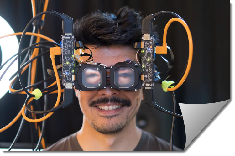 gxsoft's tweet photo. Facebook can project your eyes onto a VR headset, and it’s exactly as uncanny as it sounds
#SFnow #Future #VR #AI
https://t.co/UhYHVVgVXA via @Verge by @thedextriarchy https://t.co/WS0TnQbK02