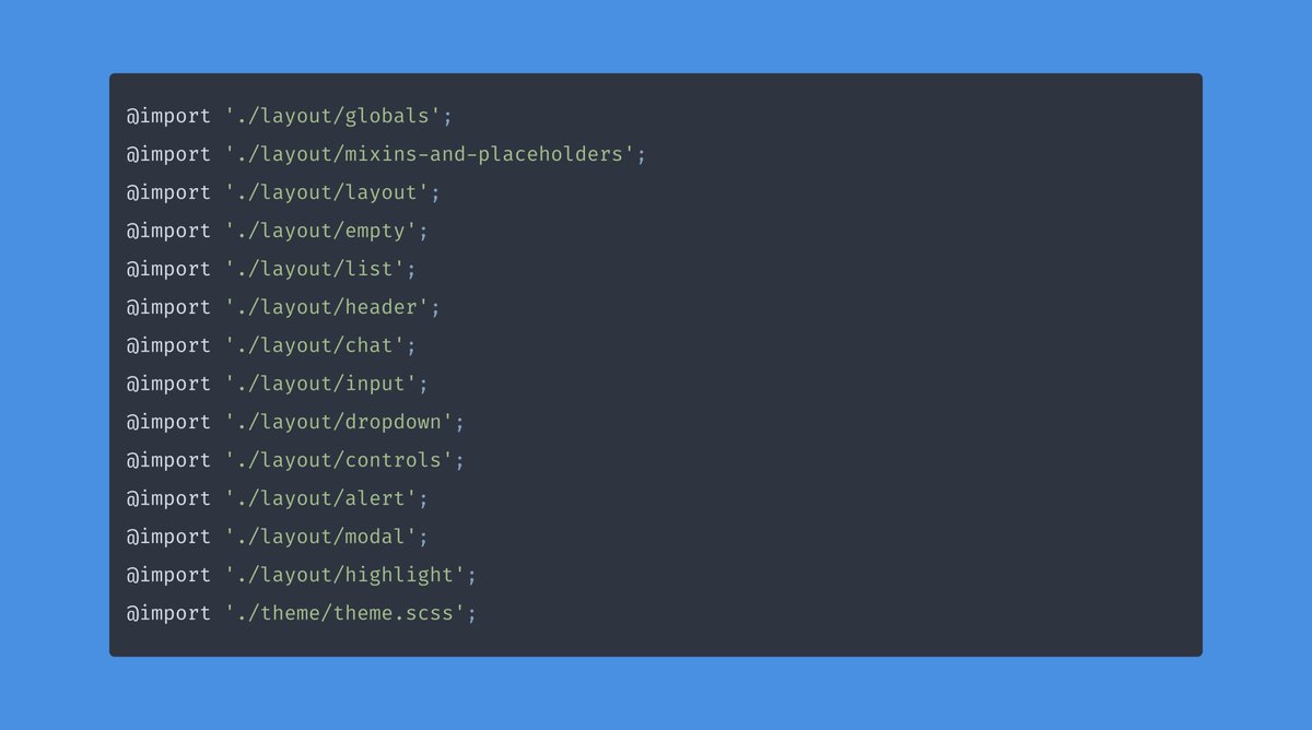 nucliweb's tweet image. Can you see something strange in this Sass file?
"The problem is not de CSS, the problem is us as developers." - Joan
#CSS #cssArchitecture #cssInTheRealLive