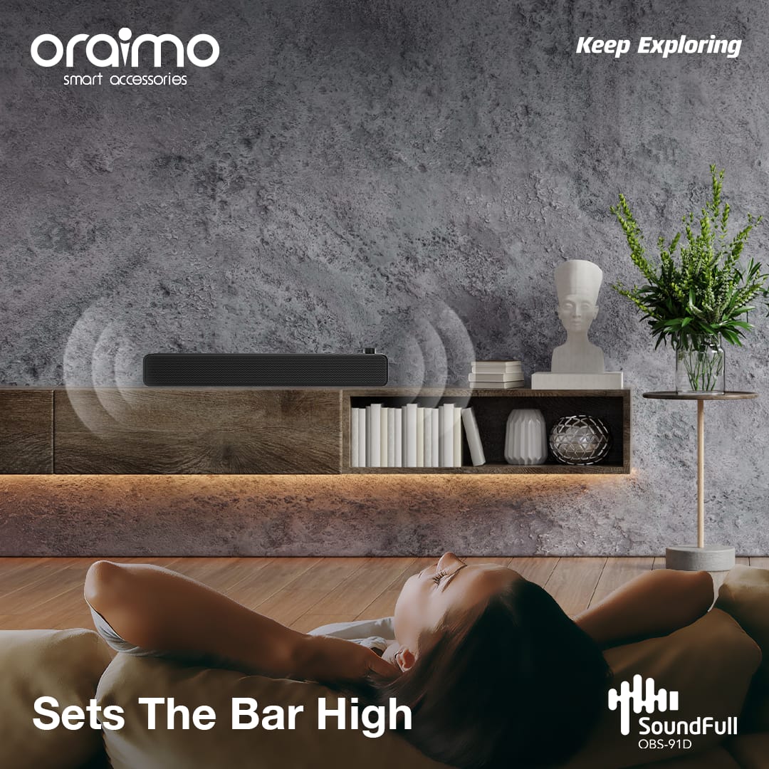 oraimokenya's tweet photo. Set the bar high on home entertainment experience with the SoundFull from oraimo.
Order an #oraimoSoundFull >>> https://t.co/V5Yxd5K64c
Available now at 5,200 kes
Use code "oraimosale100" to get more discounts
#oraimoSoundFull https://t.co/MGBoBIvBLd