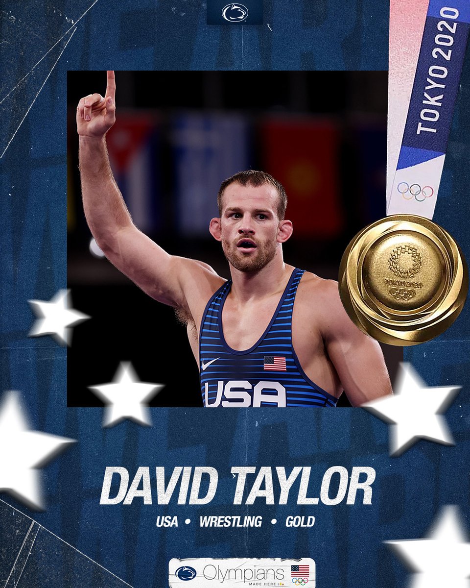 Your Olympic Champion! David Taylor! GOLD MEDALIST🥇 @GettyImages #OlympiansMadeHere Click for full graphic!