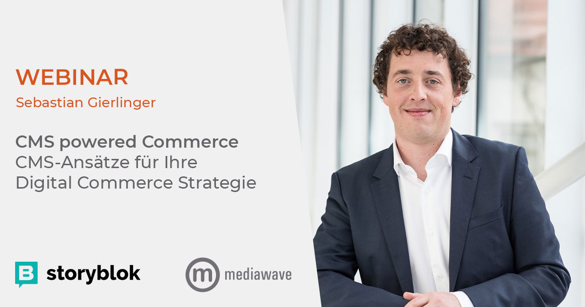 mediawave_trend's tweet photo. Next one: Teil des Experten-Duos rund um #CMS powered #Commerce ist Sebastian Gierlinger. Er gibt Euch einen detaillierten Einblick in den Full #Headless #Experience Driven Approach und vieles mehr! Seid gespannt! https://t.co/AtOKItQA6T @storyblok https://t.co/sWWWLXhrCz