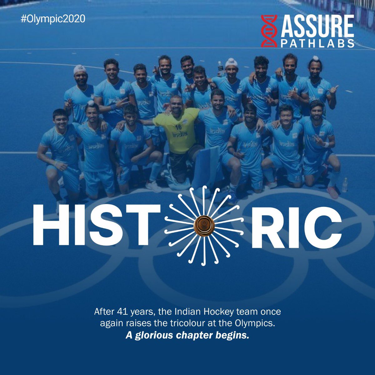 assure_pathlabs's tweet image. Congratulations team India