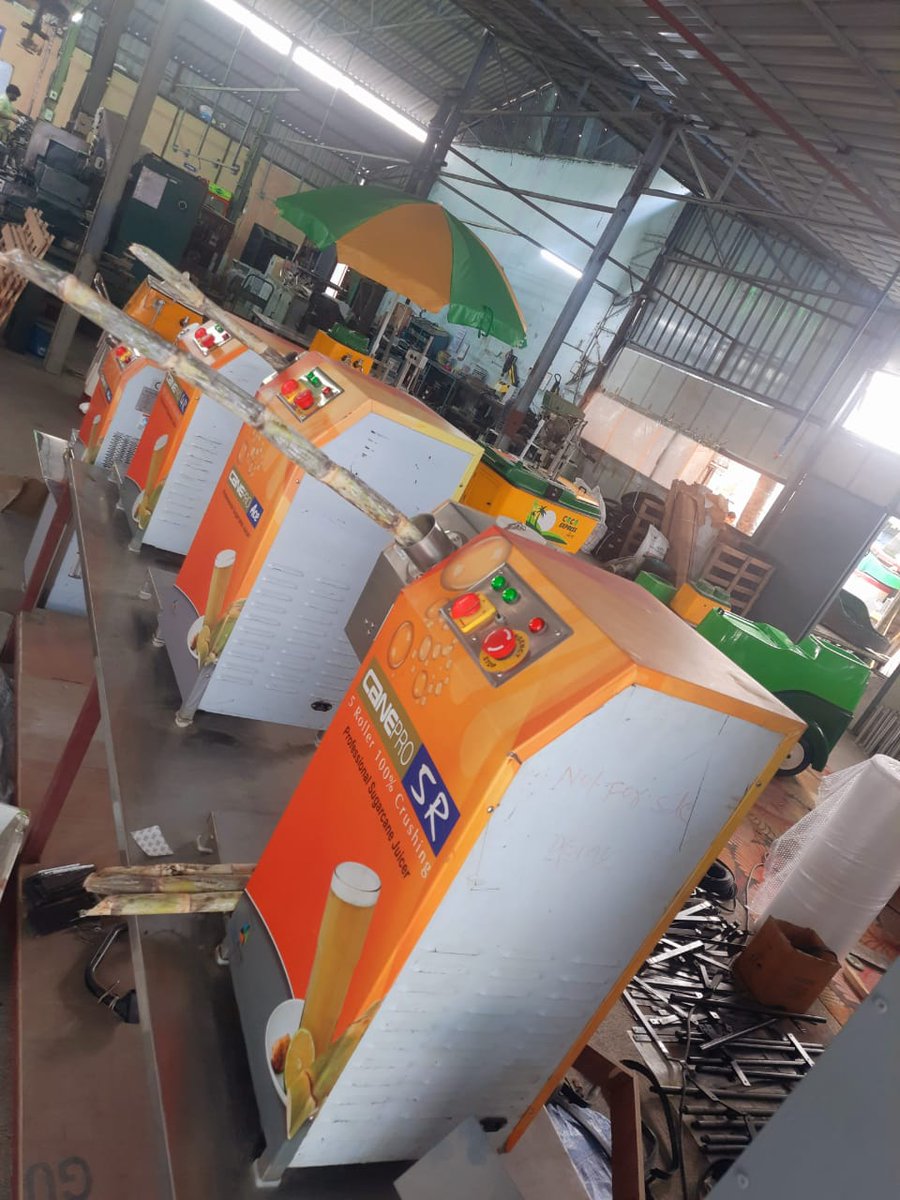 SGK_INDUSTRIES's tweet photo. SGK INDUSTRIES,HYDERABAD

WE HAVE 3 ROLLERS,4 ROLLERS AND 5 ROLLERS SUGARCANE JUICE MACHINES WITH 0.5 MOTOR,1 HP MOTOR AND 1.5 HP MOTOR CAPACITIES.

FURTHER DETAILS PLEASE CONTACT : 
+91 812 55 55 777. https://t.co/qvYqSGi7Sn