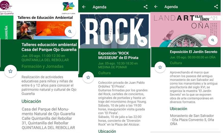 ¿¿Estás en #Merindades y no quieres perderte nada de lo que hay programado??
Lo tienes muy fácil:
Descárgate la App Agenda Merindades: apple.co/3fxZ2bX //  bit.ly/3xreXPx
Consulta el contenido de la Agenda en bit.ly/3jtn6O6