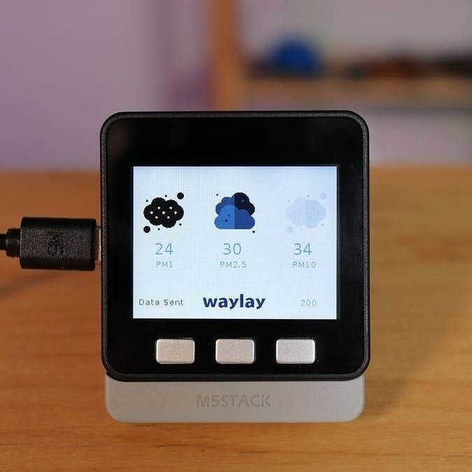 zalmotek's tweet image. New tutorial :Air quality monitoring - Waylay. io using #m5stack #waylay up on #hackster and soon on #hackaday