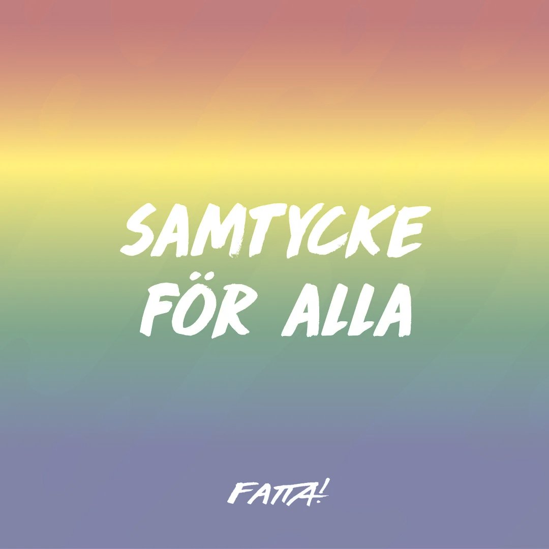 Kärlek är kärlek och samtycke är samtycke. Vi ger aldrig upp förrän alla har fattat! Men det är bara möjligt om vi gör det tillsammans. Samtycke för alla! ✊🏽🏳️‍🌈
#Pride #Pride2021