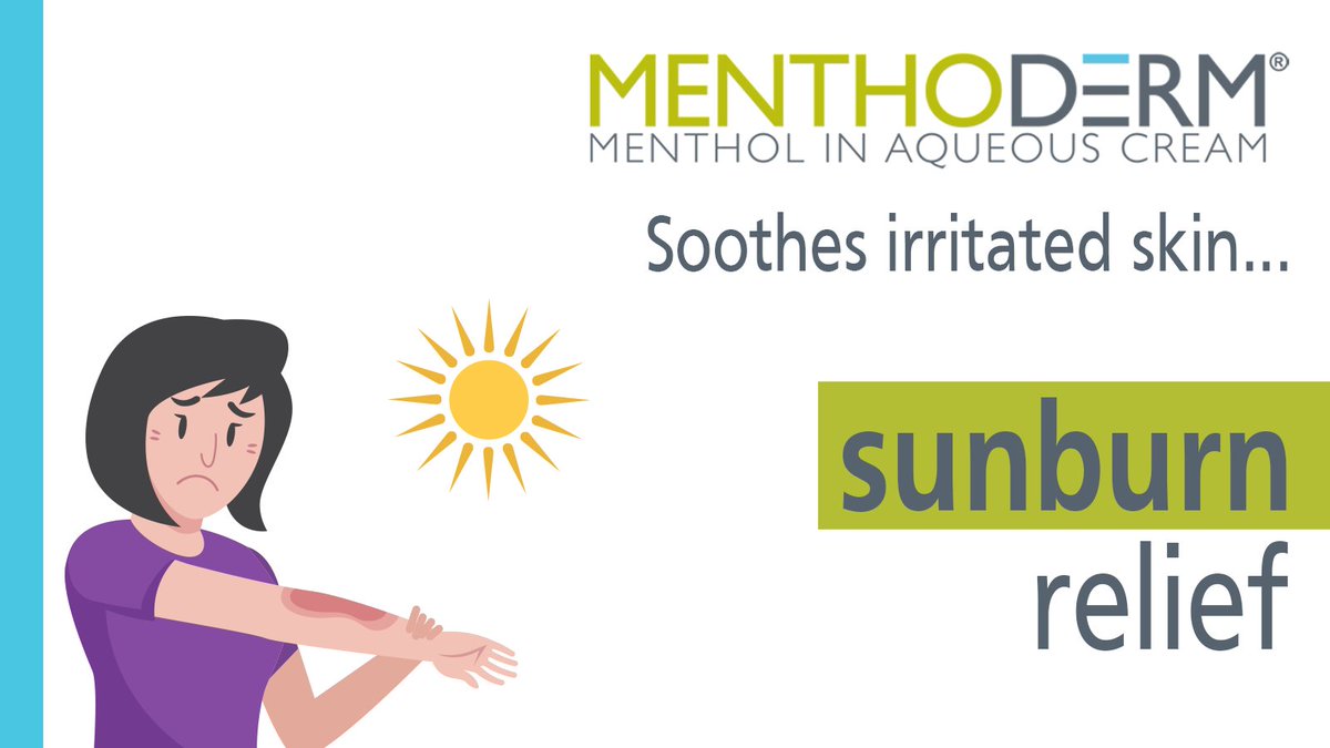 sk1nuk's tweet photo. Spent a bit too much time in the sun? Menthol can cool and soothe sun-scorched skin, so make sure to stock up on Menthoderm this summer! 

Get yours here: https://t.co/DBTqQHQLPb https://t.co/2gDSsnpvtc