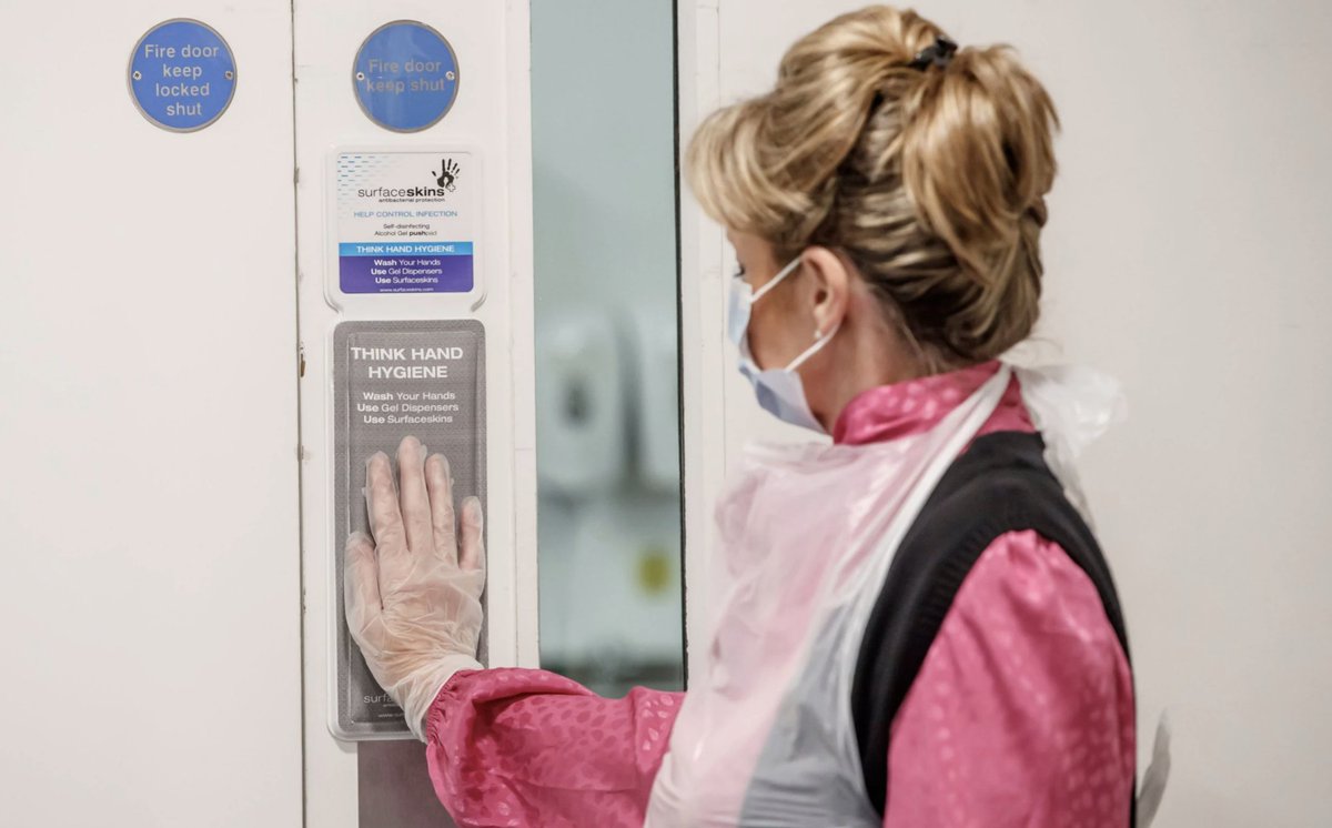 surfaceskins's tweet photo. Surfaceskins Case Study: Care home install 'self-disinfecting' doors to help fight coronavirus... find out more at https://t.co/iZaSwghgWr https://t.co/rycZkbITmb