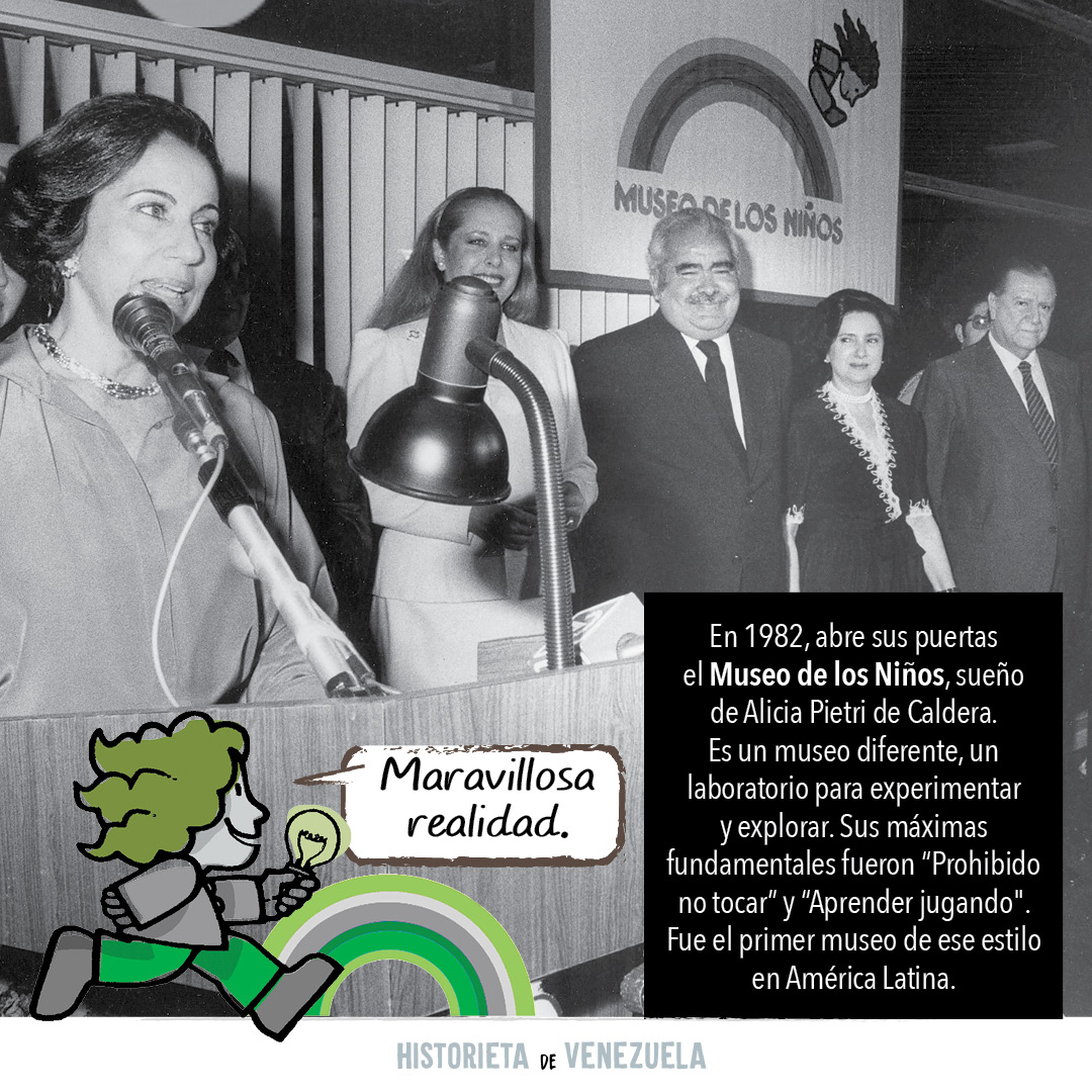 EdoSanabria's tweet photo. El #5deagosto de #1982 abrió sus puertas al público el #MuseoDeLosNiños un proyecto cultural, educativo y de entretenimiento ideado y llevado a la realidad por Doña #AliciaPietriDeCaldera entre 1969 y 1982 

#HistorietaDeVenezuela #TalDiaComoHoy https://t.co/RHpYR9Ench