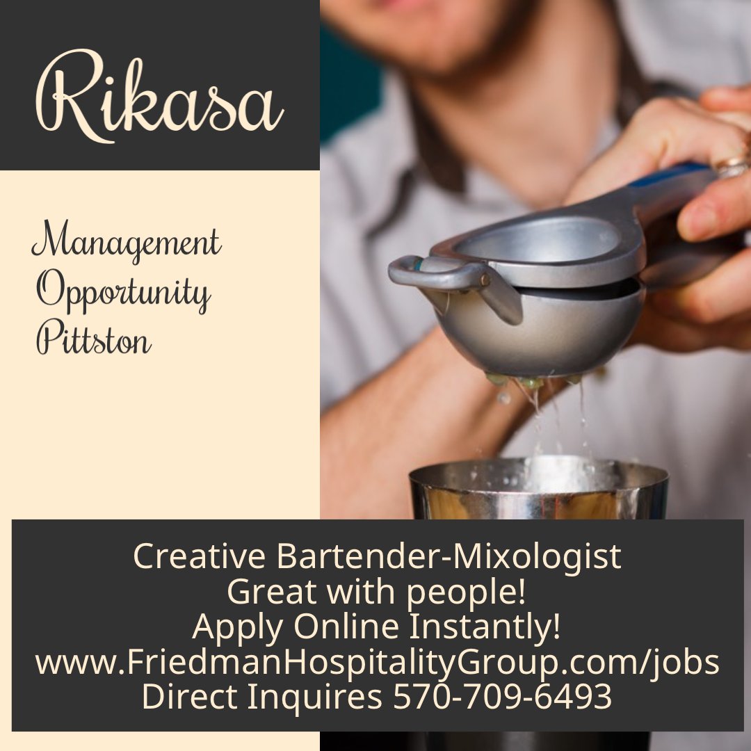 Always Growing our Team! 
#friedmanhospitalitygroup #lookingfortalent #joinourteam