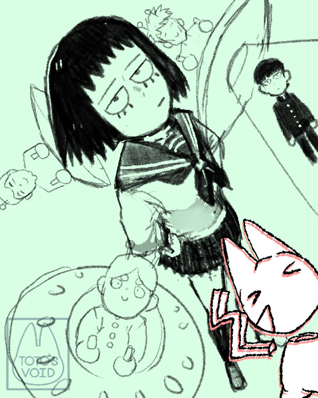 Totos Void в X: „New WIP ✨Tome Kurata and friends from Mob psycho 100 💫❤️  ^—^ (> 0<)✨ Fanart mobpsycho100fanart mobpsycho100 WIP sketch  artistsontwitter t.codIaG2P8IX2“  X