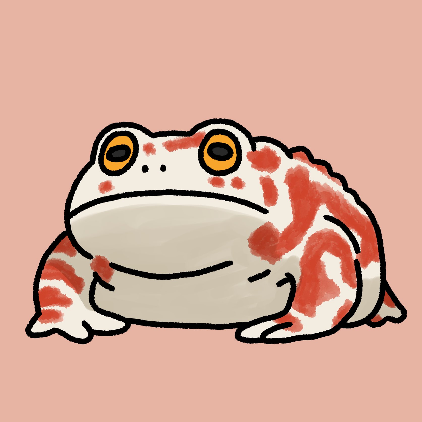 のんびりどうぶつえん アジアヒキガエル ニシキゴイみたいな模様がとても華やかなカエル アジアヒキガエル カエル ヒキガエル 動物 アニマル イラスト T Co Luotiojzg9 Twitter