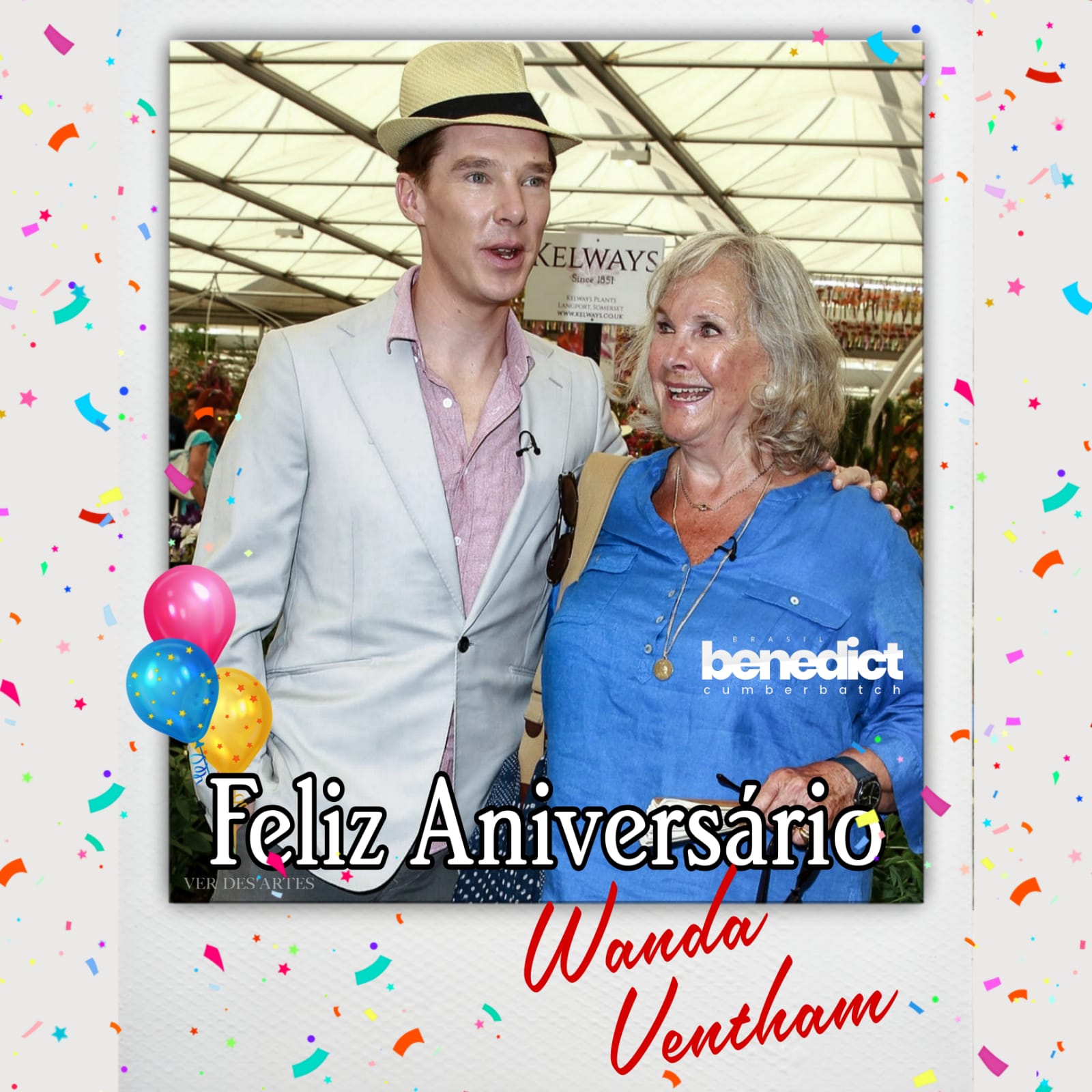 Hoje o parabéns é mais que especial, é para a mãe do nosso patrão Benedict, Wanda Ventham!   Happy bday, Wanda! 