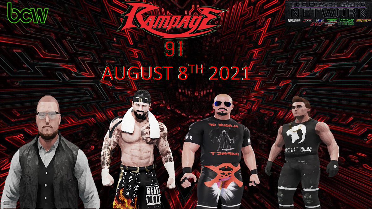 BCW_Promotions's tweet photo. 3 days @BCW_Promotions returns with a all new episode of RAMPAGE!!!! @johnskinnercaw @DaBastardKamari @KeithOcean1 make their debuts! Plus @TShendun @k7_impact and @MarkBannonCAW are live! Dont miss it 8-8-21 at 8pm #powerorg #bcwrampage https://t.co/yInoXAC3Sh