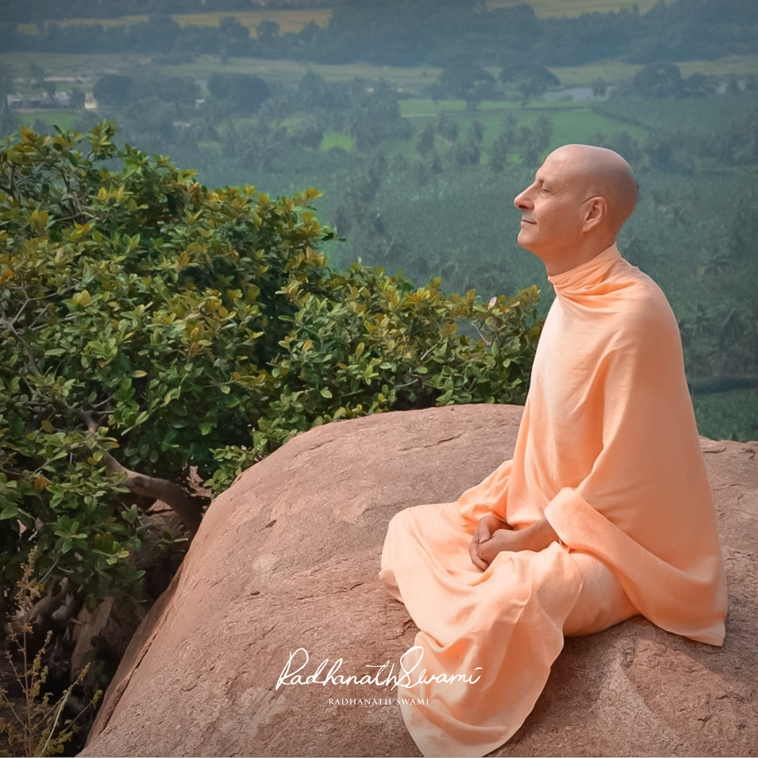 radhanathswami's tweet image. &quot;The Gita had been spoken on a battlefield because life is a battle. Life is a battle ,where evil perpetually attacks good and our sacred ideals are destined to be tested.&quot;