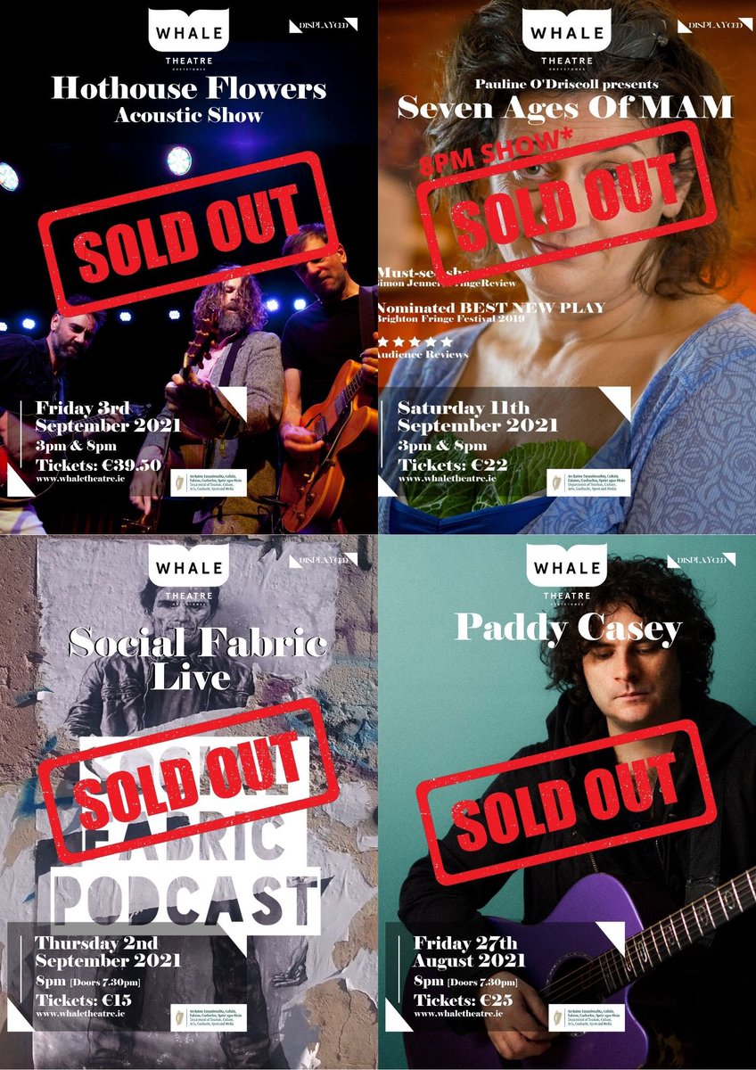 whaletheatre's tweet photo. ONLY TWO WEEKS TO GO!
We can’t wait to see you, but our capacity is limited and tickets are selling fast!
More than 50% of our #disPLAYced shows are now SOLD OUT, so make sure to book early!
👉https://t.co/CVkW5xIbC9 https://t.co/wfbv6lxe6a
