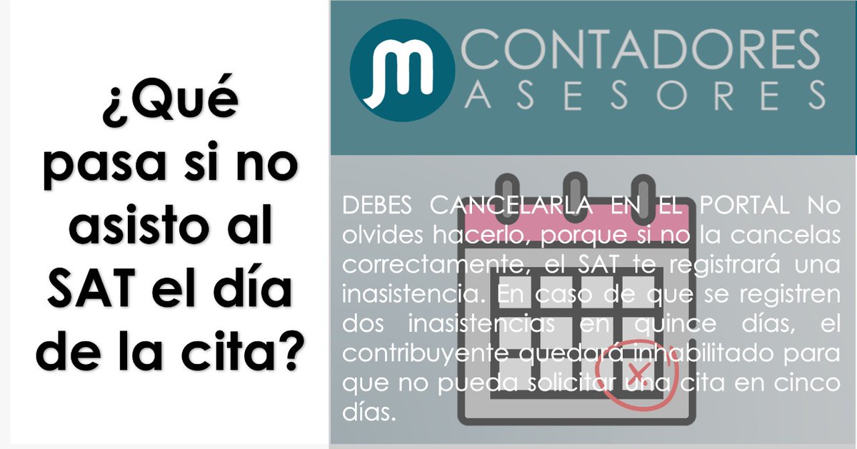 jmcontadoresamx's tweet photo. Es importante asistir a tu cita.
#contadores #sat #contador #stps #fiscalización #codigofiscal #contadorespublicos #contadoresyauditores #DespachoContable #JM #contribuyentes #citas #citassat #contabilidad #quepasa #sabian https://t.co/yzGO5YNMTc