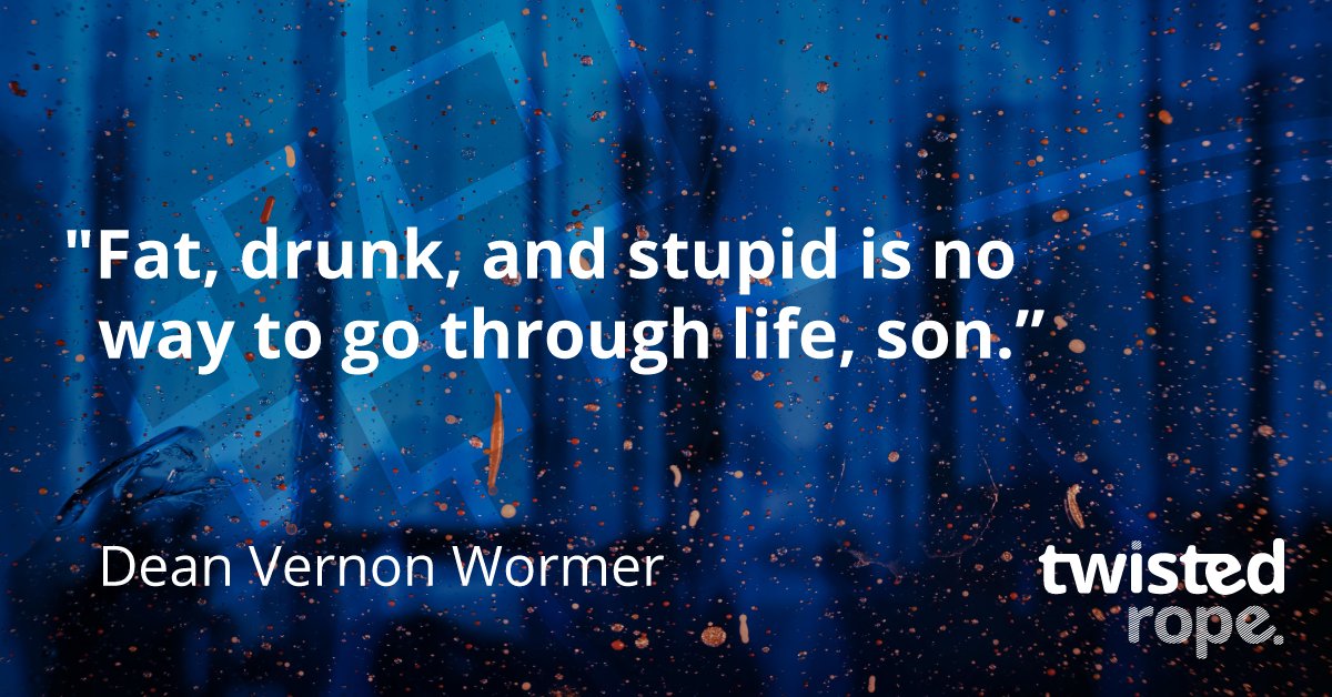 This week's #TwistedQuotes 2 of 3
"Fat, drunk, and stupid is no way to go through life, son."
– Dean Vernon Wormer (buff.ly/3Cjxa57) selected by Phoebe Upke #AnimalHouse #MovieQuotes