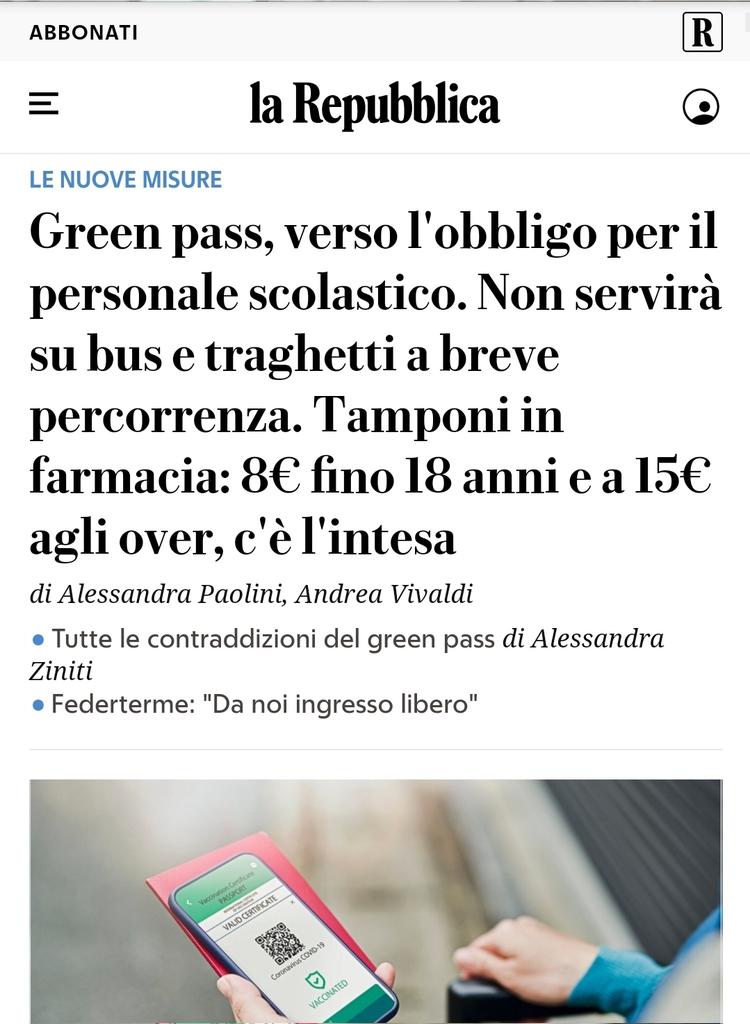 ClaudioBorghi's tweet photo. Quindi invece di esentare i minorenni come chiedevamo noi, pur di non mollare la presa sui minori hanno introdotto in pratica una tassa di 120 euro al mese per chi vorrà proteggere il proprio bambino dalla partecipazione coatta ad una sperimentazione. Perfetto... https://t.co/e2TNZTOimI
