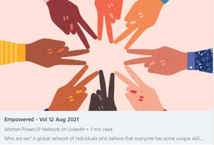 WomenPower_Up's tweet image. Empowered Vol 12, our special 1 1/2 year anniversary edition is here!
linkedin.com/pulse/empowere…
#wepowerup #beinggoodenoughisamazing #futureofpmwork