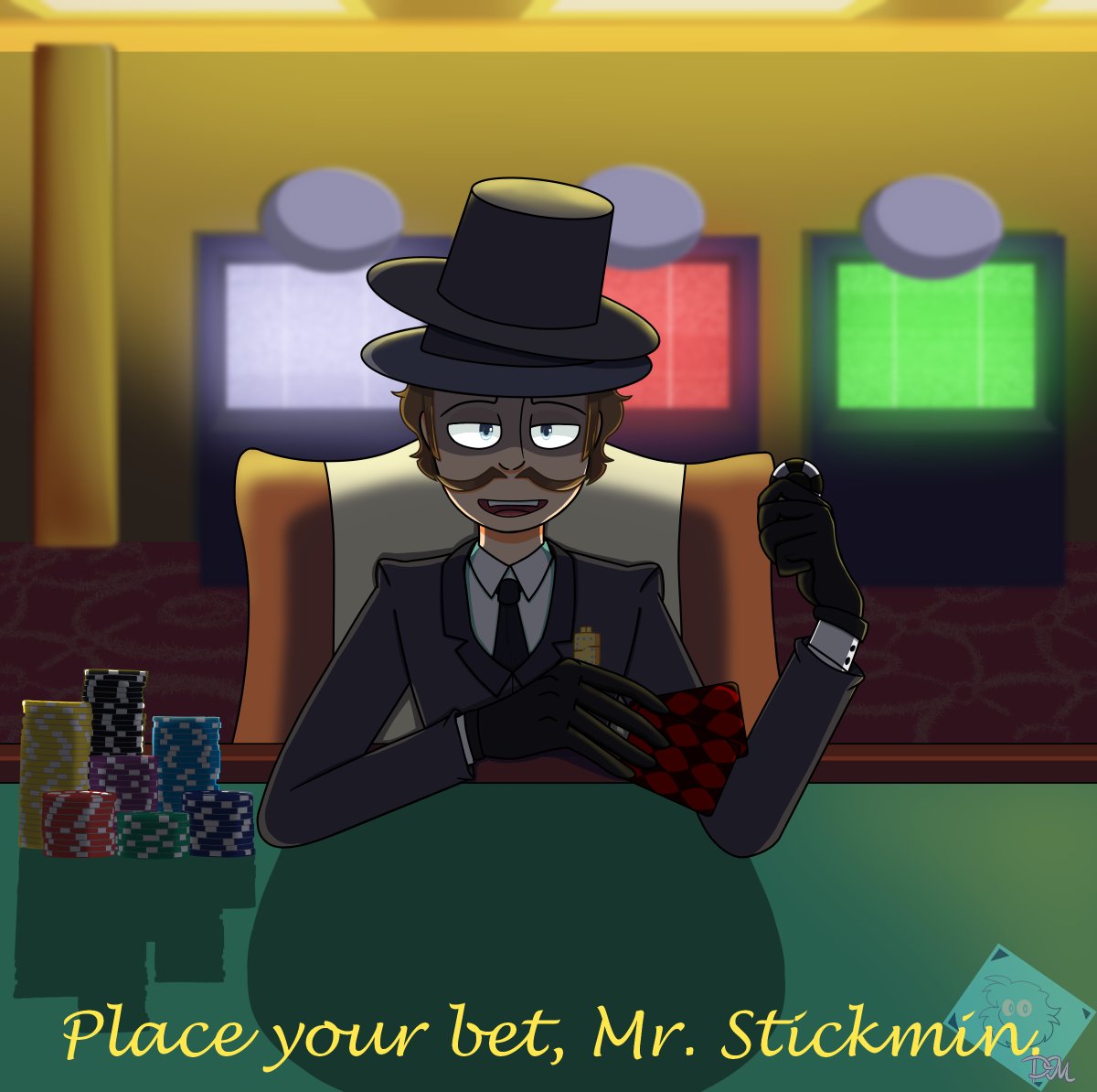 DMultic's tweet photo. #thehenrystickmincollection
#HenryStickmincollection
#reginaldcopperbottom
#HenryStickminFanArt
Я тут подумала, что если бы лидеры Топпат клана были бы владельцами казино... хм..
Вообщем
Редж согласился на партию в покер против Генри.
"Делаете ставку, мистер Стикмин." https://t.co/CfKtDBZ8ko
