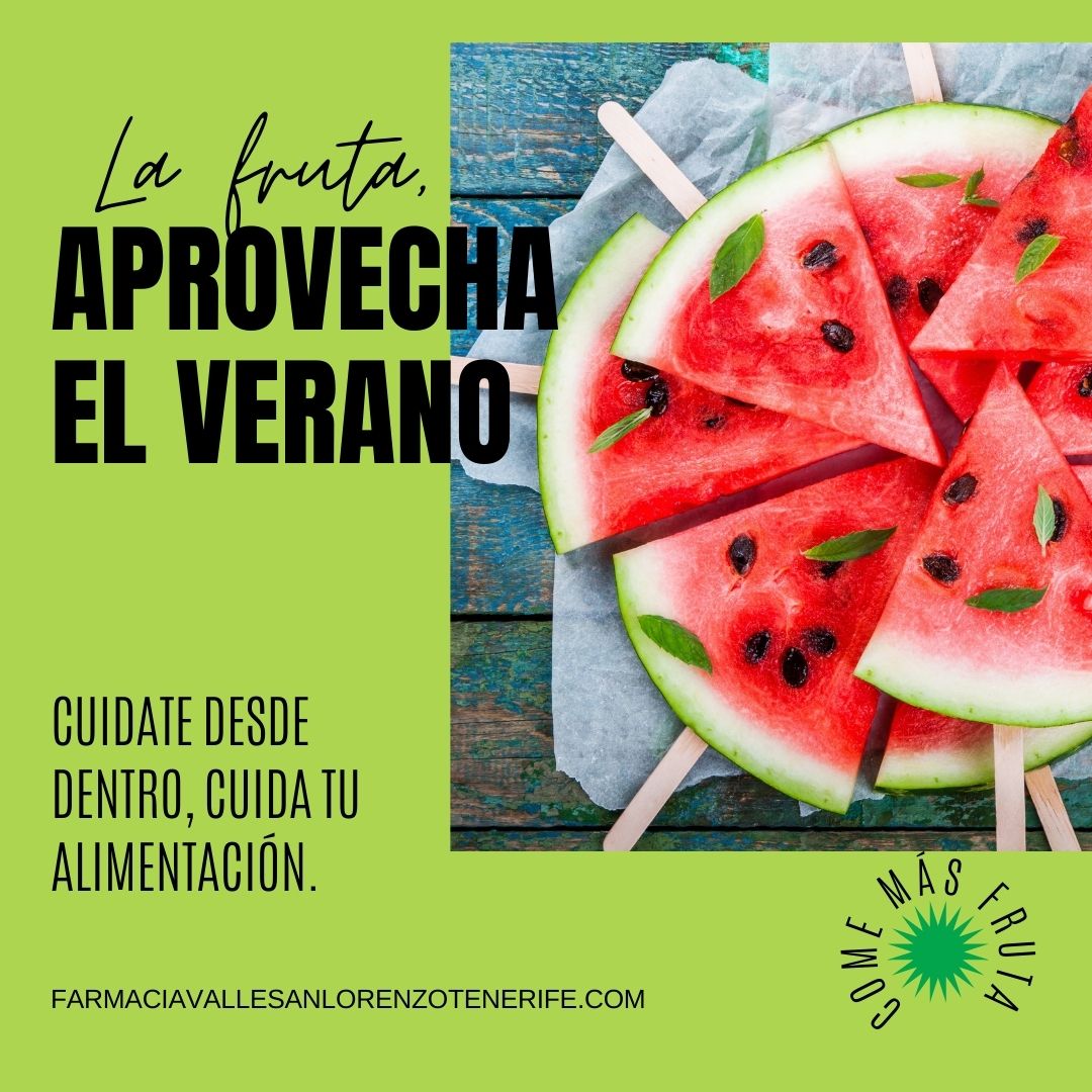 FarmaVSLorenzo's tweet photo. Aprovecha el veranito y el calor para comer más fruta. En Farmacia Valle San Lorenzo te asesoraremos y guiaremos en el cuidado de tu alimentación, consúltanos. 

Recuerda que Estamos en Carretera General del Sur TF28 n°83 Valle de San Lorenzo, Arona.

#farmacia https://t.co/3TsLSQMK1C
