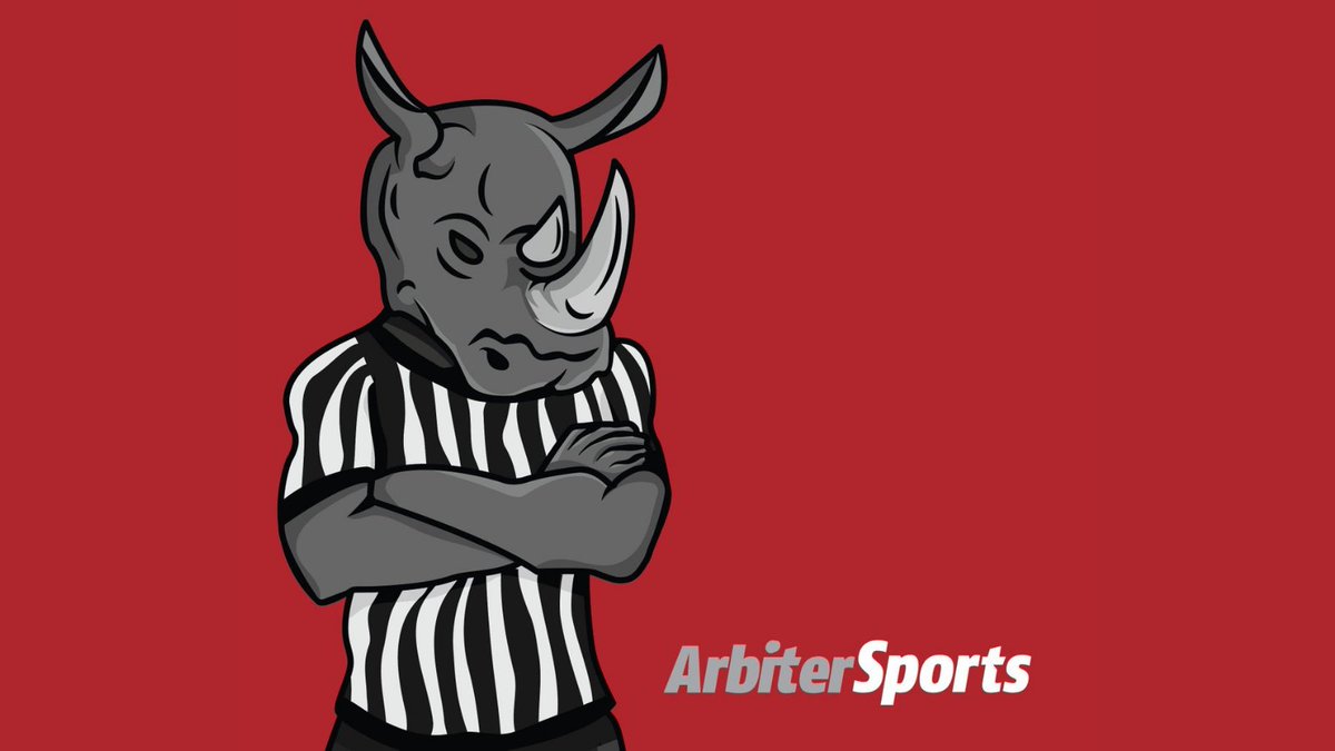 ArbiterSports's tweet photo. Every team needs a mascot! Rocky the Rhino joined our team in 2019. A perfect addition to #TeamArbiter, Rhinos are reasonable and self-assured creatures who allow nothing to stand in their way. Who is your favorite team's mascot? https://t.co/CexwJoXB9D