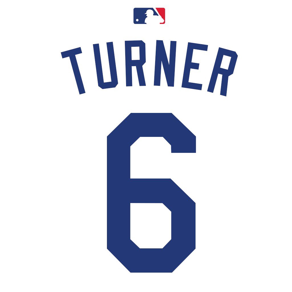 MLB Jersey Numbers on X: #Dodgers INF Trea Turner (@treavturner