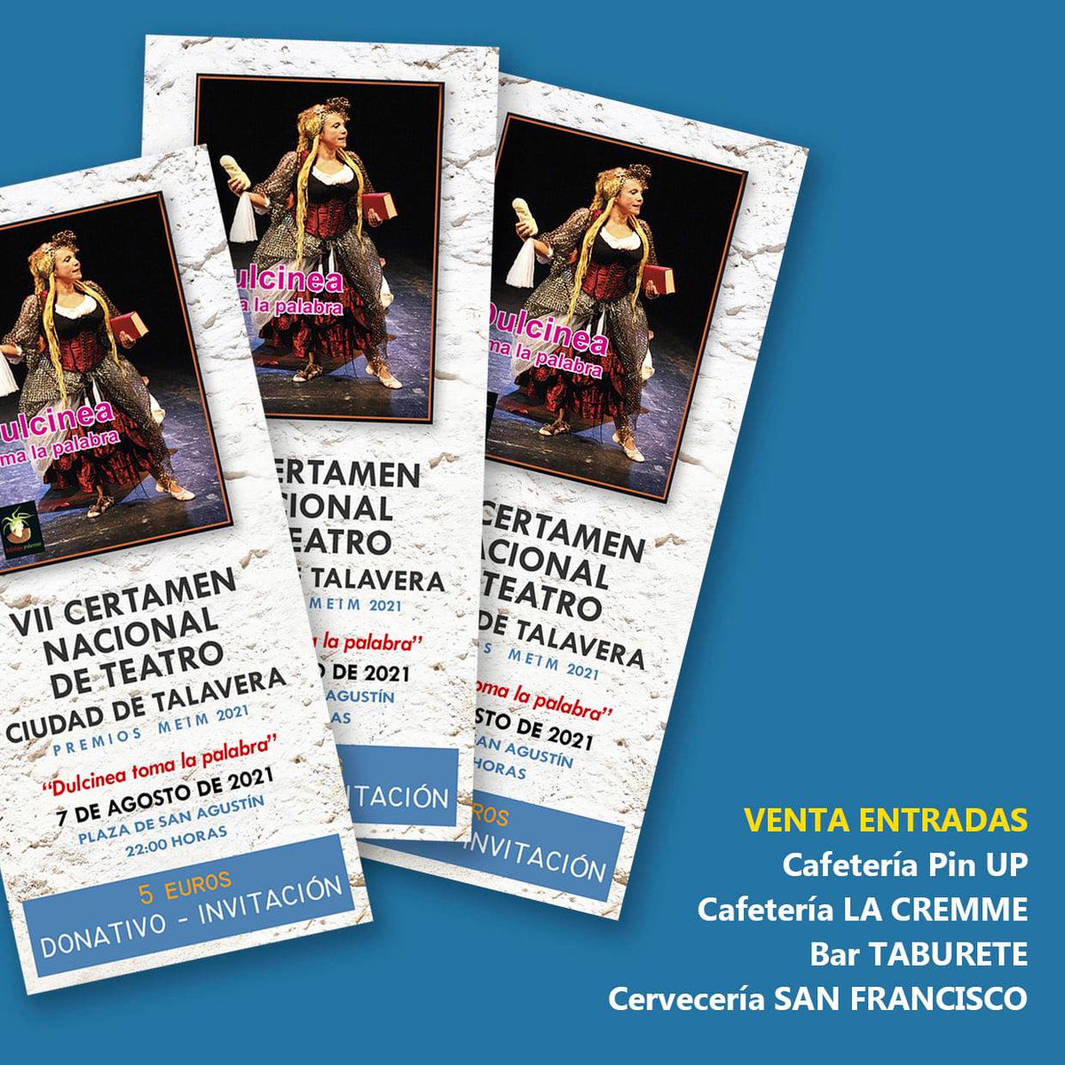 🎭 ESTE FIN DE SEMANA DENTRO DE LA PROGRAMACIÓN DEL #FestivalNacionalDeTeatroCiudadDeTalaveraMEIM PODÉIS DISFRUTAR DE #BAUDELAIRE O #DULCINEA. ¡HAZTE CON TU ENTRADA! 🎭 #ElMundoVistoConNuevosOjos