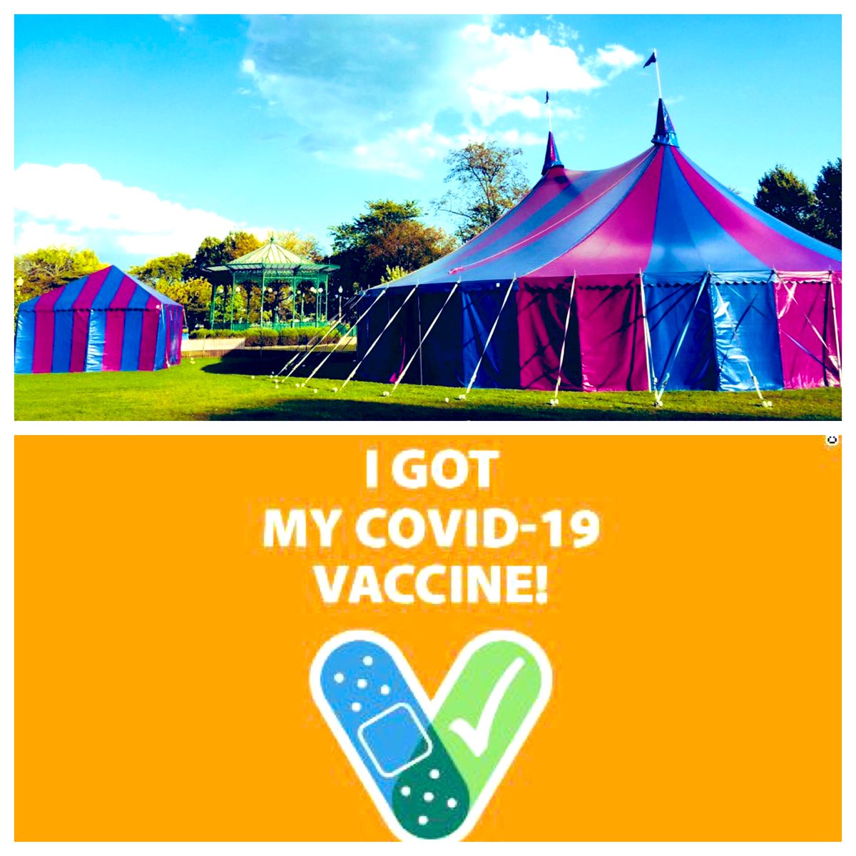mncircus's tweet photo. We look forward to returning to our magical Big Top one day soon. Until we can do that safely for our audiences & artists, we will see you in the ‘Open Air’. Also… pls get vaccinated. #circusandscience #community #staysafe 😊🎪😷💉 https://t.co/CPQF8g07nH