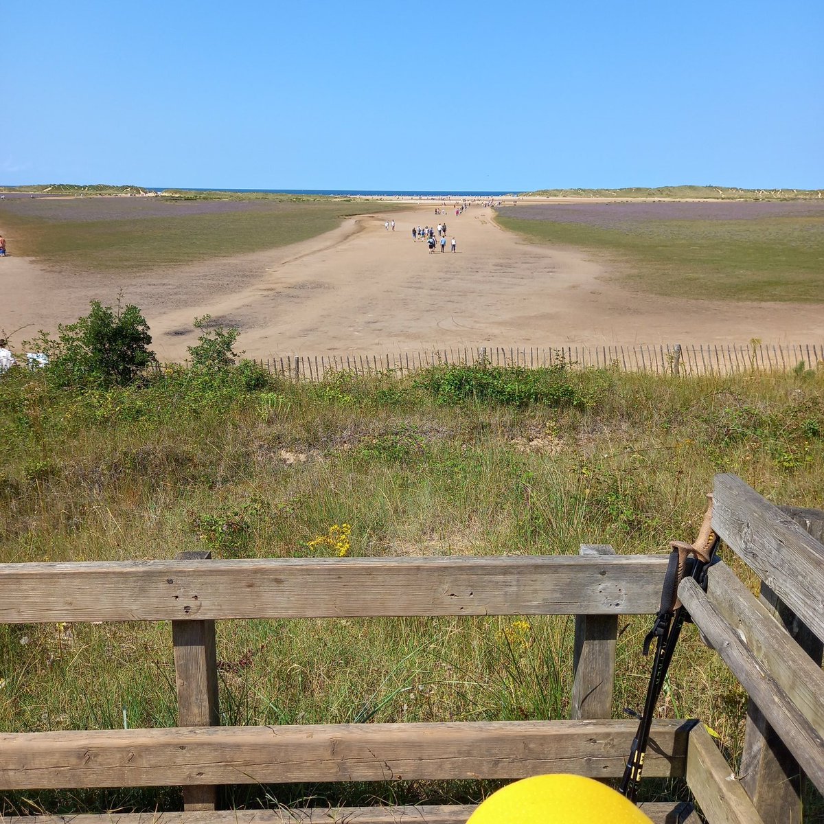 To Holkham Beach but the walk from #campelwood much more than half an hour