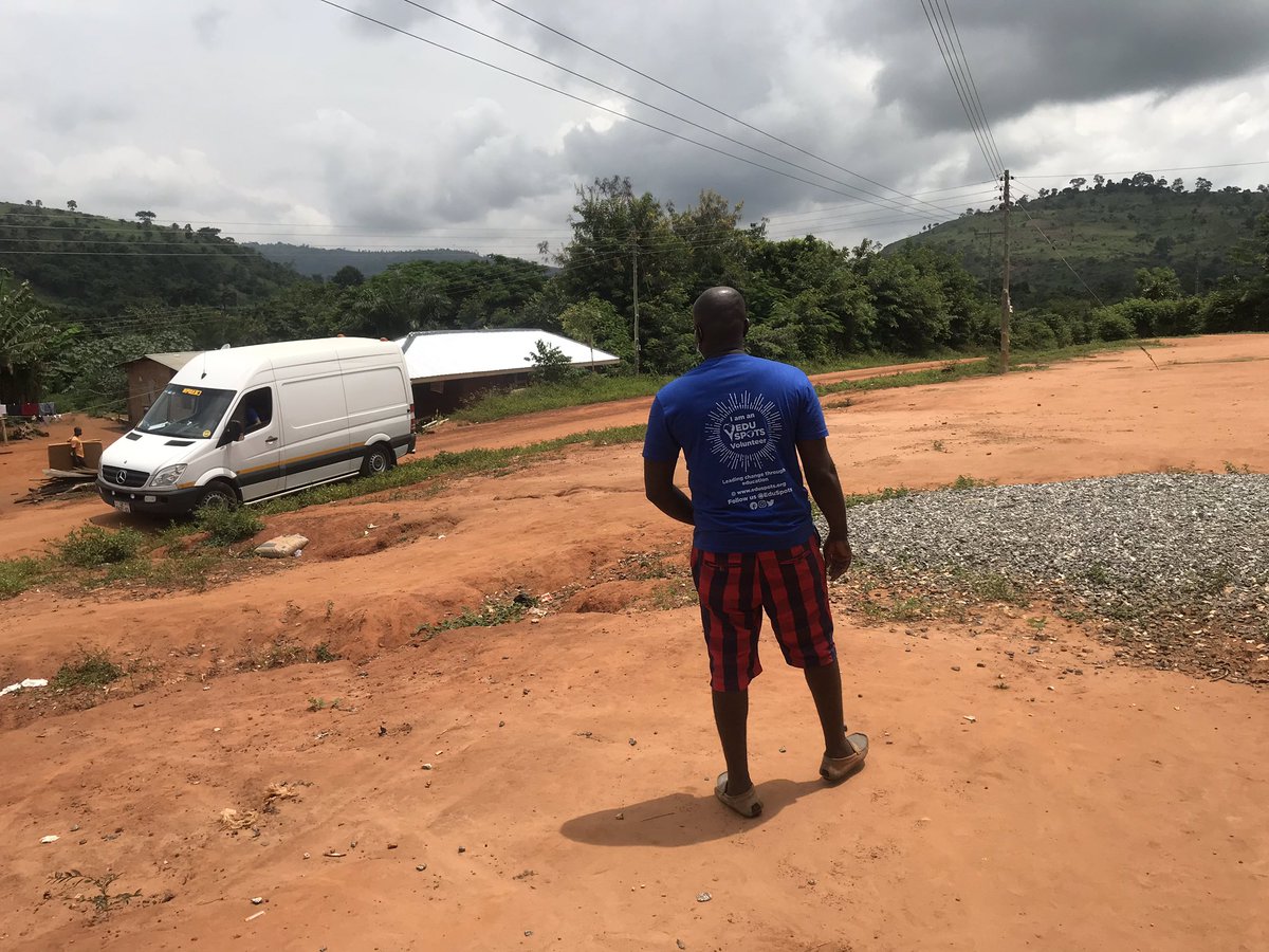 eduspots's tweet photo. We are back on the road, and have just visited #Spot23 and #Spot24 in the Boti area - Boti and New Twi, working with @VerdantGlobalGh. Great to meet the local teams.
This area is very difficult to get to - the roads need some support!
#Boti #Rural #Community #Education https://t.co/5mLn7vyu9t