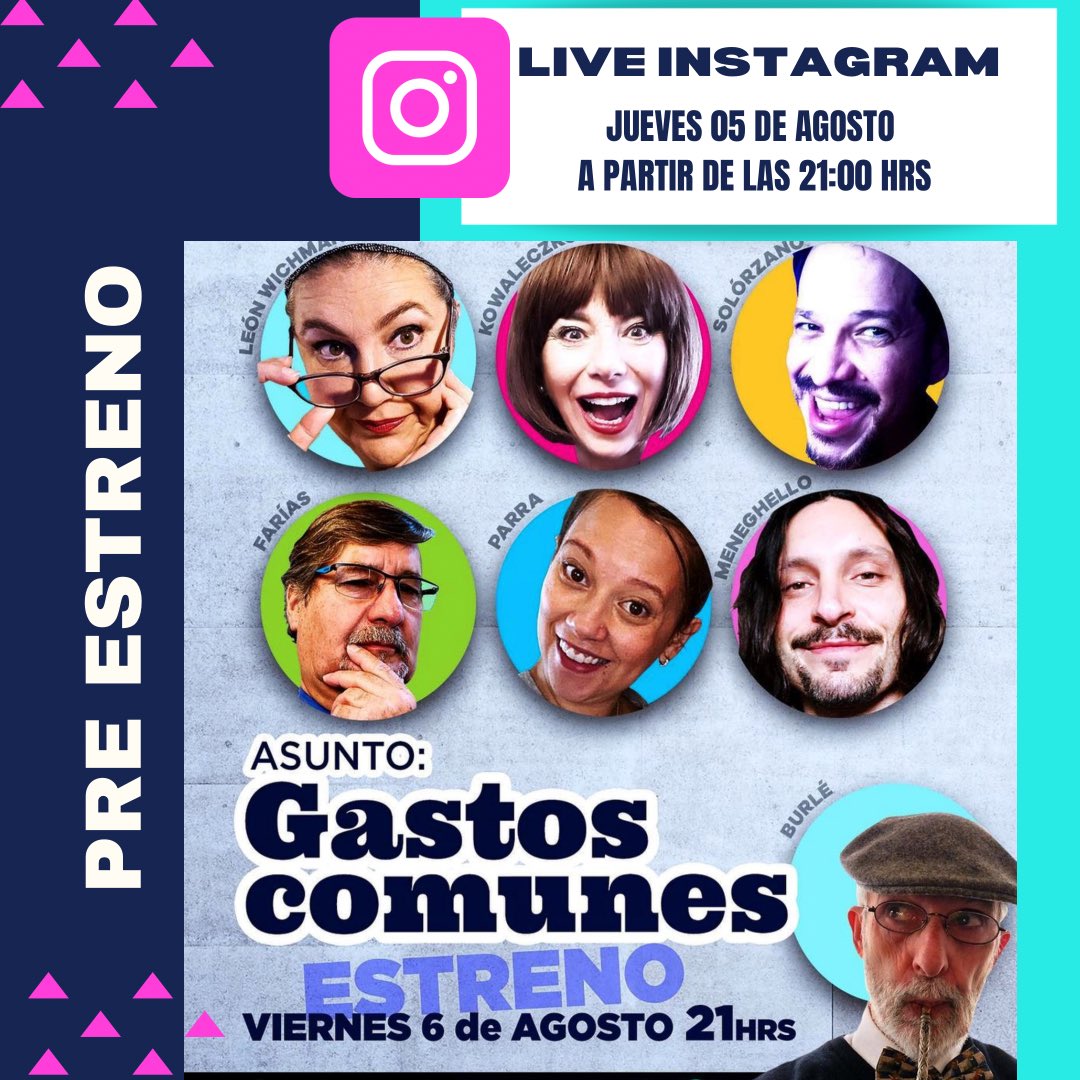 macabra_prod's tweet photo. Hoy tenemos el primer live de nuestra obra “Asunto: Gastos Comunes”  les esperamos ☝️@kattykowaleczko @RamonFarias @aleonwichmann @eduardoburle @AaSolorzano https://t.co/G7qLR6ja3z