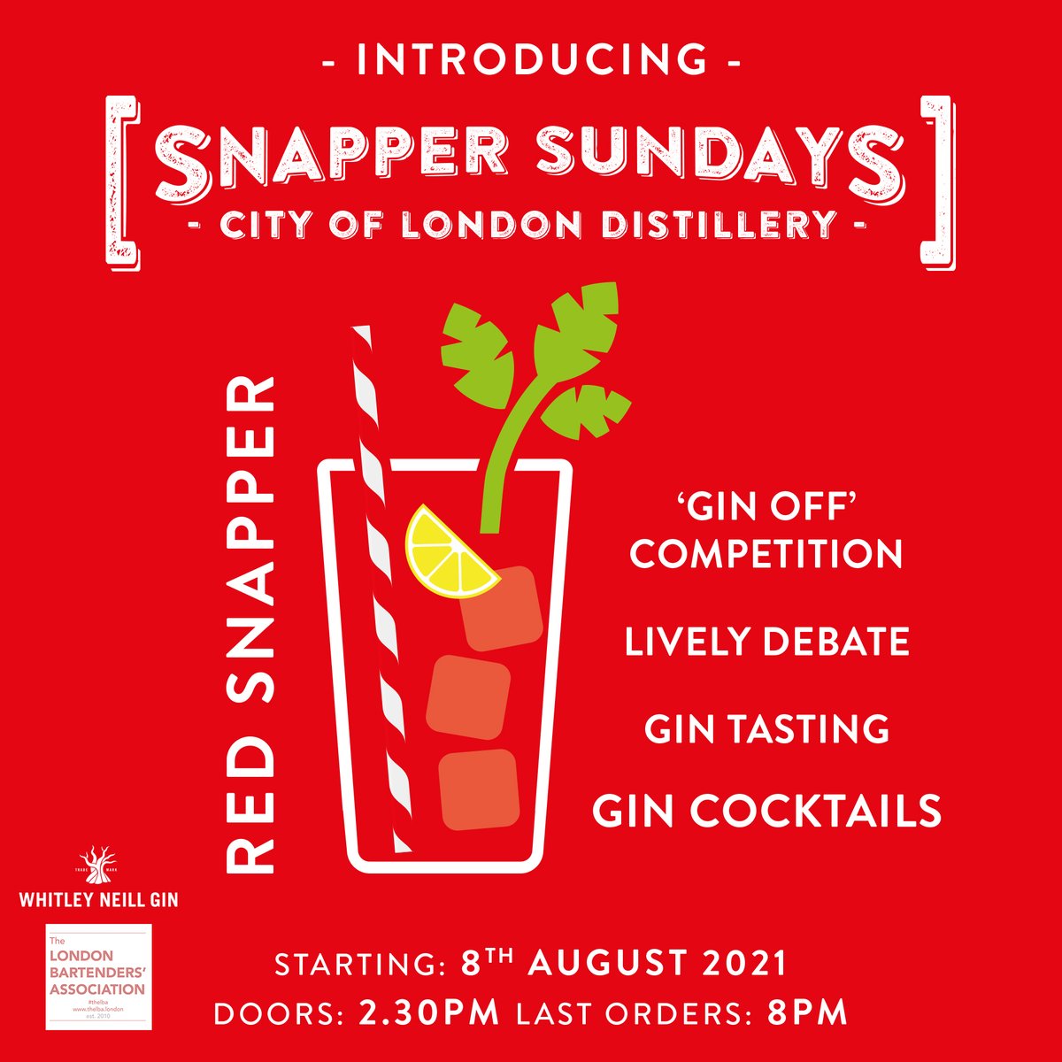 Calling all bartenders! 🙌 We're hosting the first Snapper Sundays session this Sunday (8th) for those in the drinks and hospitality industry. 🍸 Join us for a 'Gin Off', a bit of lively debate, and of course... cocktails. 😍 @WhitleyNeill Sign up here! bit.ly/2ViAa17