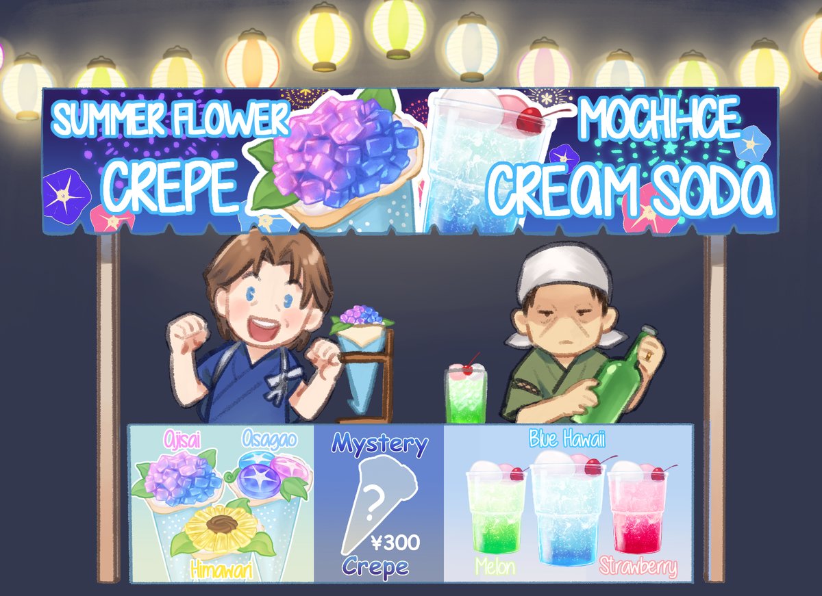 TE_TheNavi's tweet photo. [บูธหมายเลข 4]
✨🌺Summer Flower Crepe &amp; Mochi Ice-cream Soda🍹✨

มาคอนเซปต์ขนมหน้าตาน่ารักน่ากิน (คนขายก็น่ารัก---)
Very Instagramable!📸

และปีนี้มีเกมสุ่มเครปให้แก่ผู้กล้าที่อยากลองของ

🎆มาอุดหนุนกันเยอะๆนะครับ!!🎆

รายละเอียดร้าน: https://t.co/rEUApmG0bZ

#TENatsu #TENavi https://t.co/m254wNcVeB