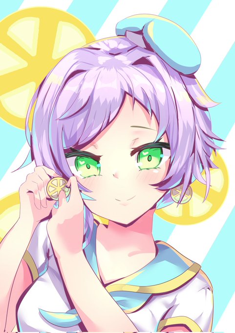 時間なかったのでバストアップ一枚
サマーレモンちゃんです 