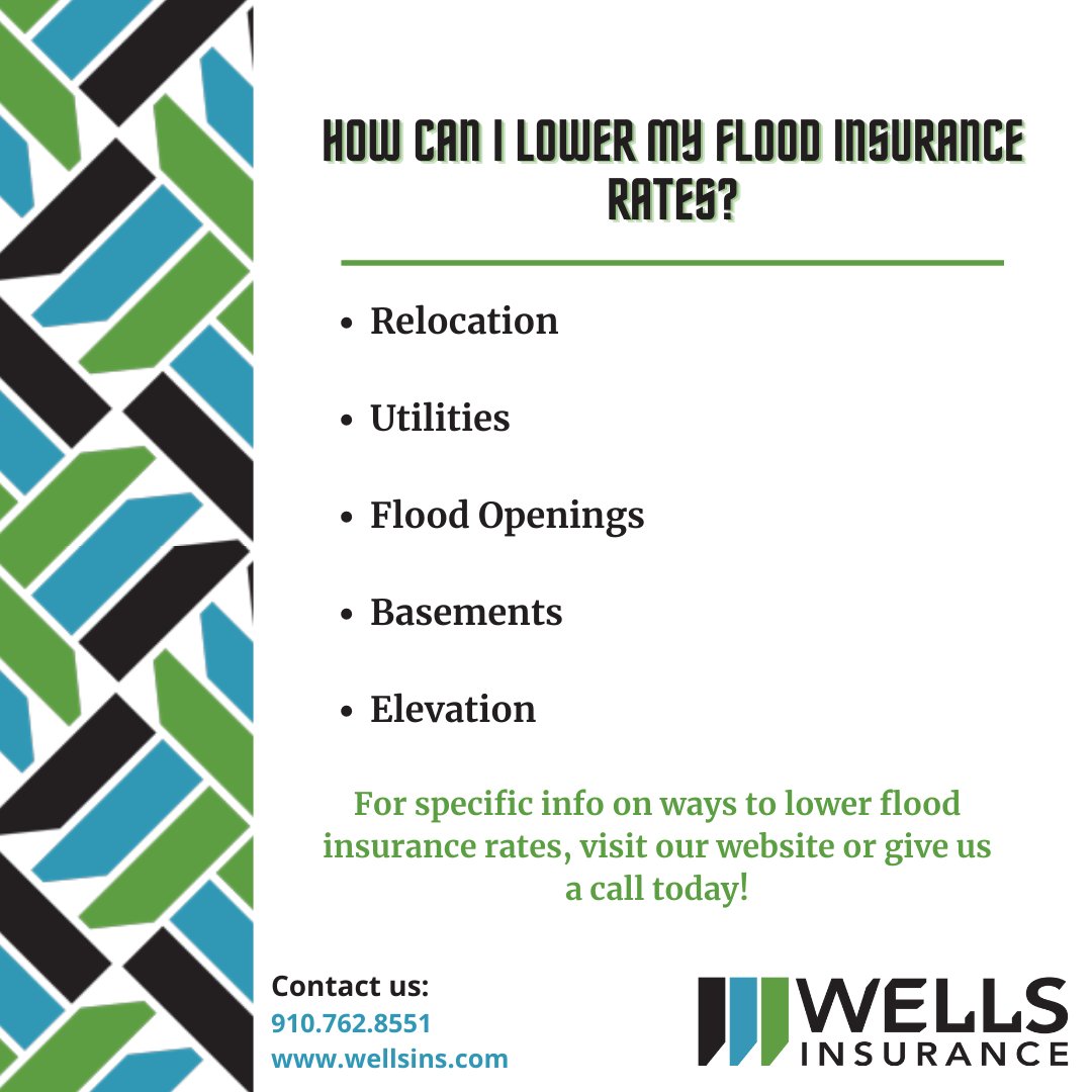 HWWellsIns's tweet photo. Flood insurance provides you peace of mind during a severe storm. Take a look at these 5 ways to lower your rates. For detail-specific info, visit our website or give us a call!

#floodinsurance #hurricaneseason https://t.co/rOTXI387qd