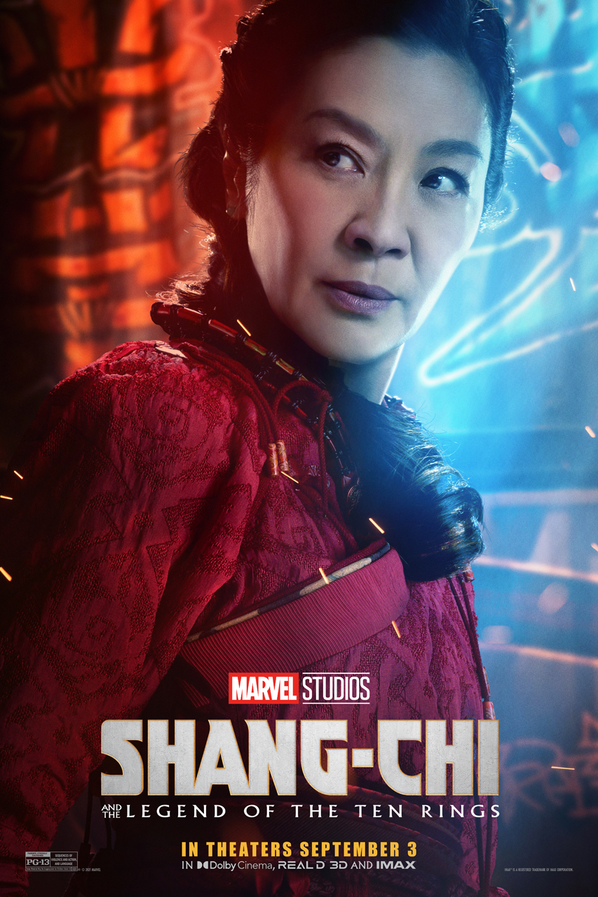 Michelle Yeoh na plakacie filmu „Shang-Chi i legenda dziesięciu pierścieni”