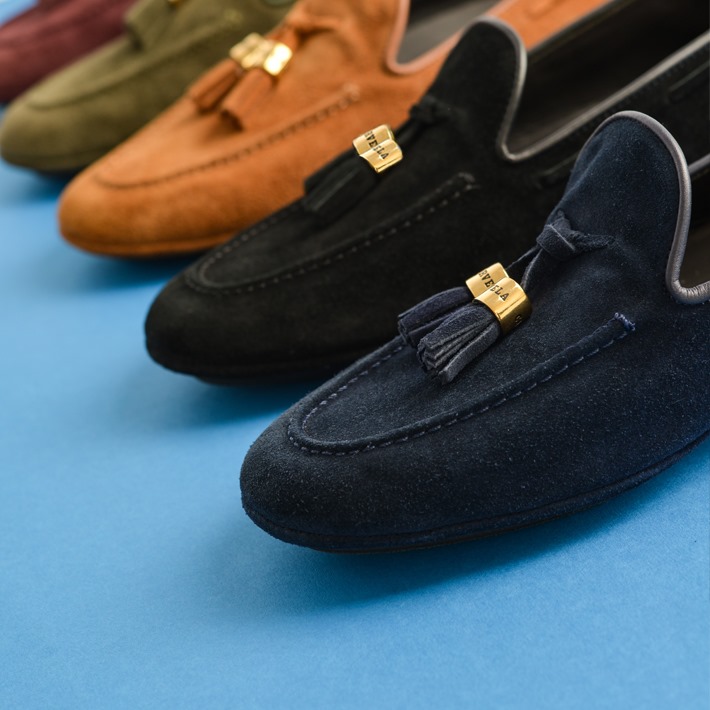 Urban unconventional: add a twist of colour to any ensemble with the suede #Carvela Tassel Moccasin! Made in Italy. Sold exclusively in <a href="/SPITZ_OFFICIAL/">Spitz Shoes</a>. #LoveMyCarvelas