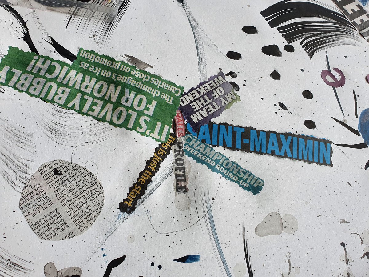 First collage workshop with <a href="/CarersHub/">Carers' Hub Lambeth</a> Brixton, nice results.