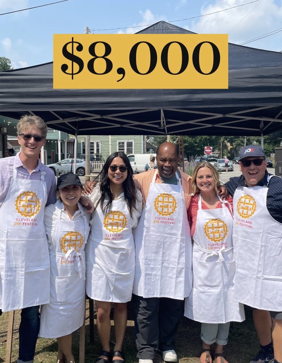 pieinthecle's tweet photo. The results are in! What can a group of pie-loving, community-building people accomplish in 2 hrs? $8,000+ for the Malone Scholarship Fund! CPF friends, TY for rallying around young people &amp; for giving the gift of opportunity. Can’t wait to see what this community does next!! https://t.co/4VhUrGl2SB