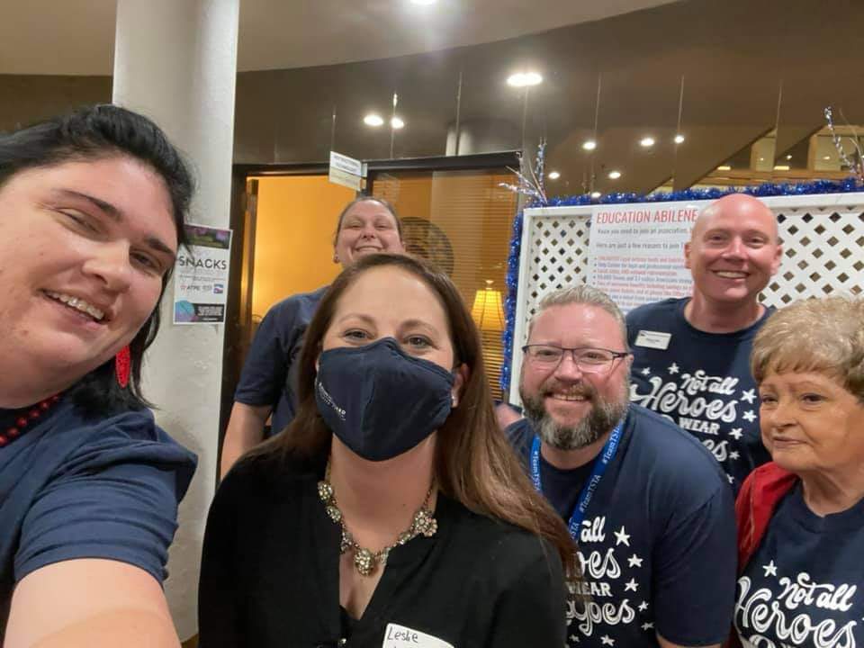 EdAbilene1's tweet photo. Good morning New Teachers!  Welcome to Abilene ISD New Teachers Orientation this morning.  Special welcome to Leslie on her first day with the district.  We hope you have a fantastic year with us.  We are glad you are with #TeamTSTA . https://t.co/ocUOo0lNzx