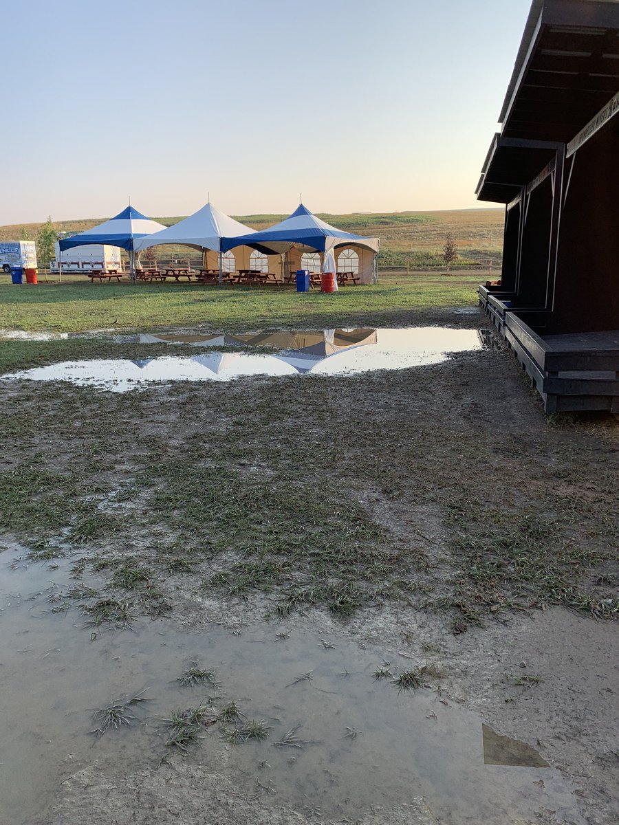 Barneysdrum's tweet photo. ⚠️ Delayed Opening Today⚠️
Thursday, August 5th

Good Morning from Barney’s! Last night we were hit with some big rains. Our crew is working this am to move some water, but our grounds still aren’t ready for guests. We will open the gates from 1pm-7pm today in hopes things dry up https://t.co/0u7QKN70Gi